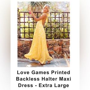 Vici Yellow Halter Dress brand new, never worn.